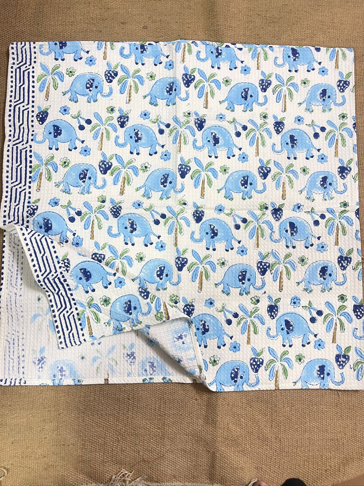 Blue Ellie Kid's Bath Towel