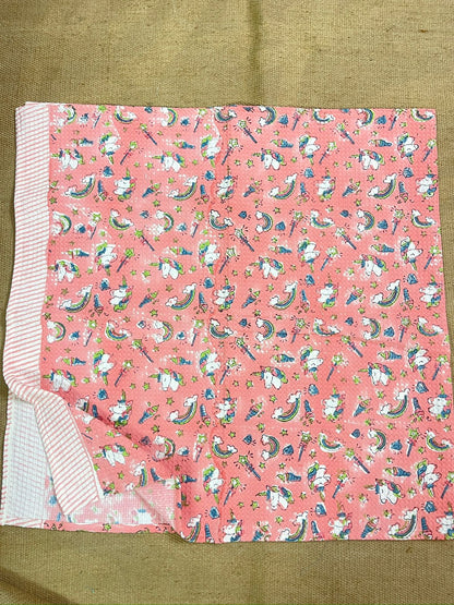 Pink Dreamy Unicorn Kid's Bath Towel