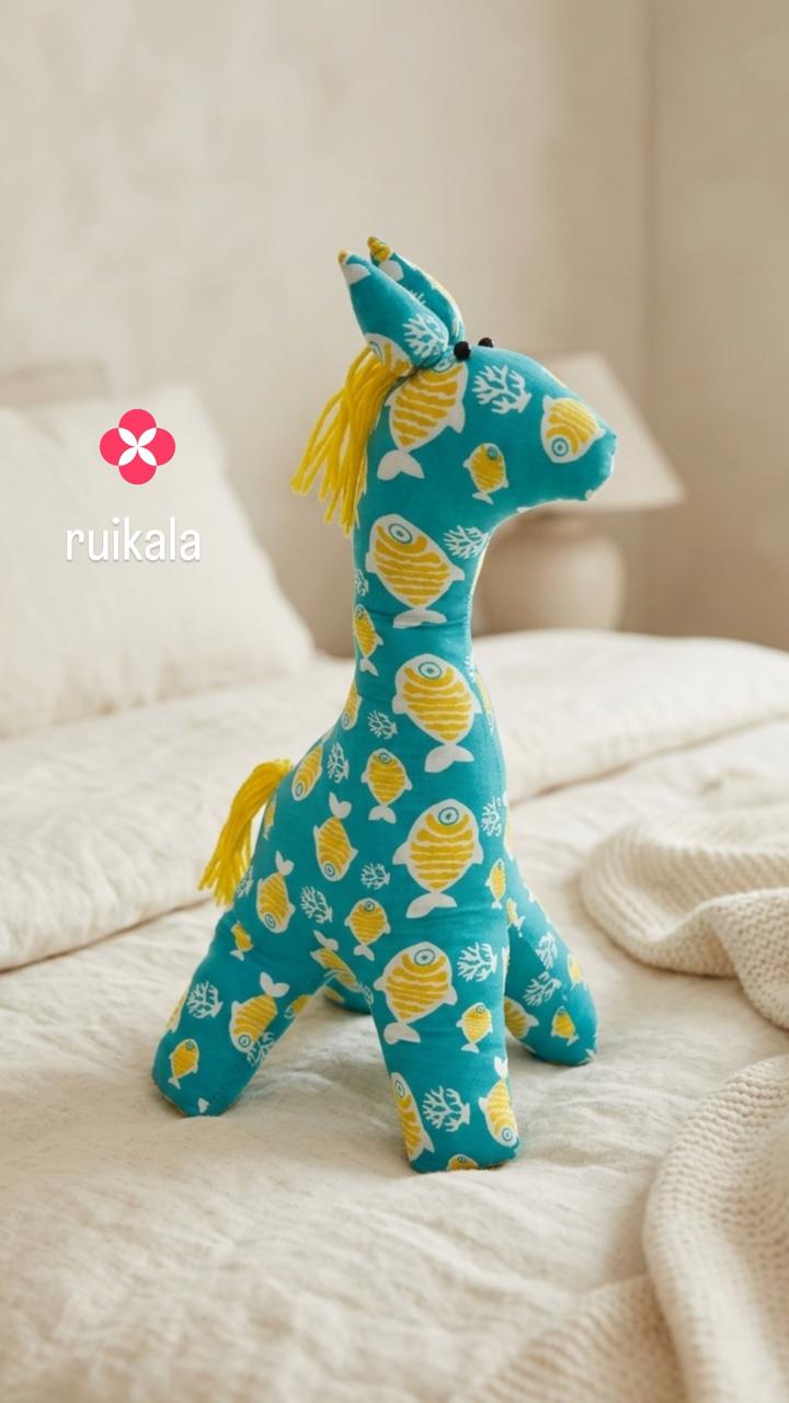 Giraffe plush toy- Yellow